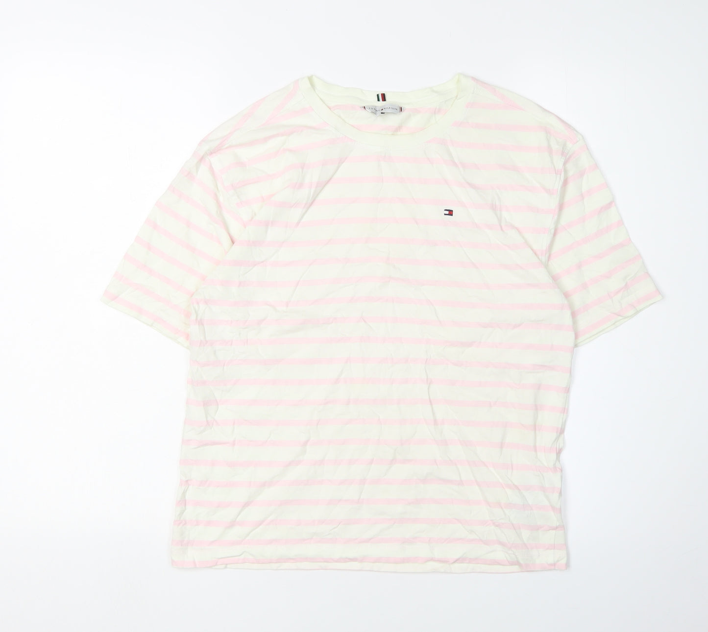 Tommy Hilfiger Unisex Multicoloured Striped T-Shirt M