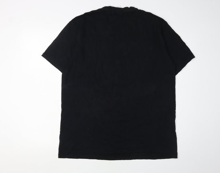 Star Wars Men's Black L T-Shirt, Cotton Graphic Print