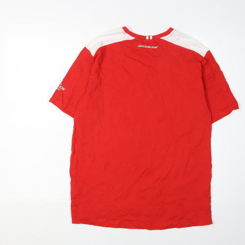 UEFA Euro 2016 Men's Red T-Shirt - Size S, England Patriotic Style