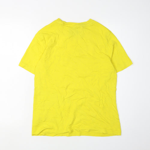 Adidas Boys Yellow T-Shirt 13-14 Years, Logo, Casual Wear