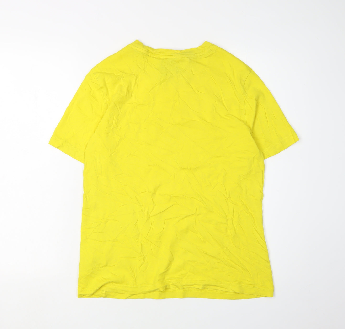 Adidas Boys Yellow T-Shirt 13-14 Years, Logo, Casual Wear