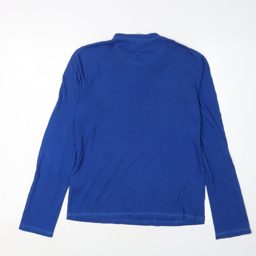 Abercrombie Boys Blue XL Henley Long Sleeve Pullover Top