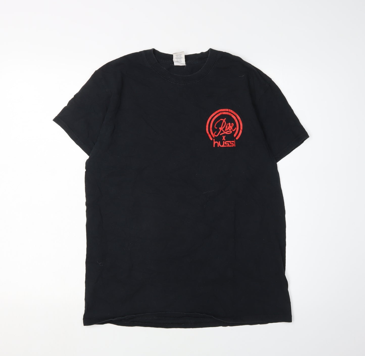 Gildan Men's Skull Graphic Black T-Shirt Size M