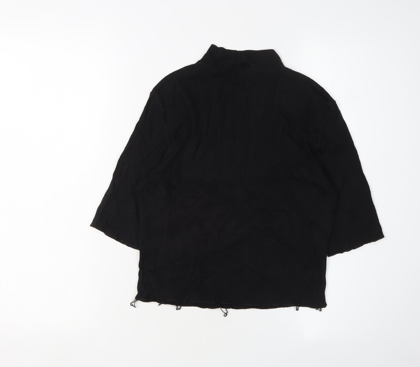 Zara Women's Black L High Neck Blouse