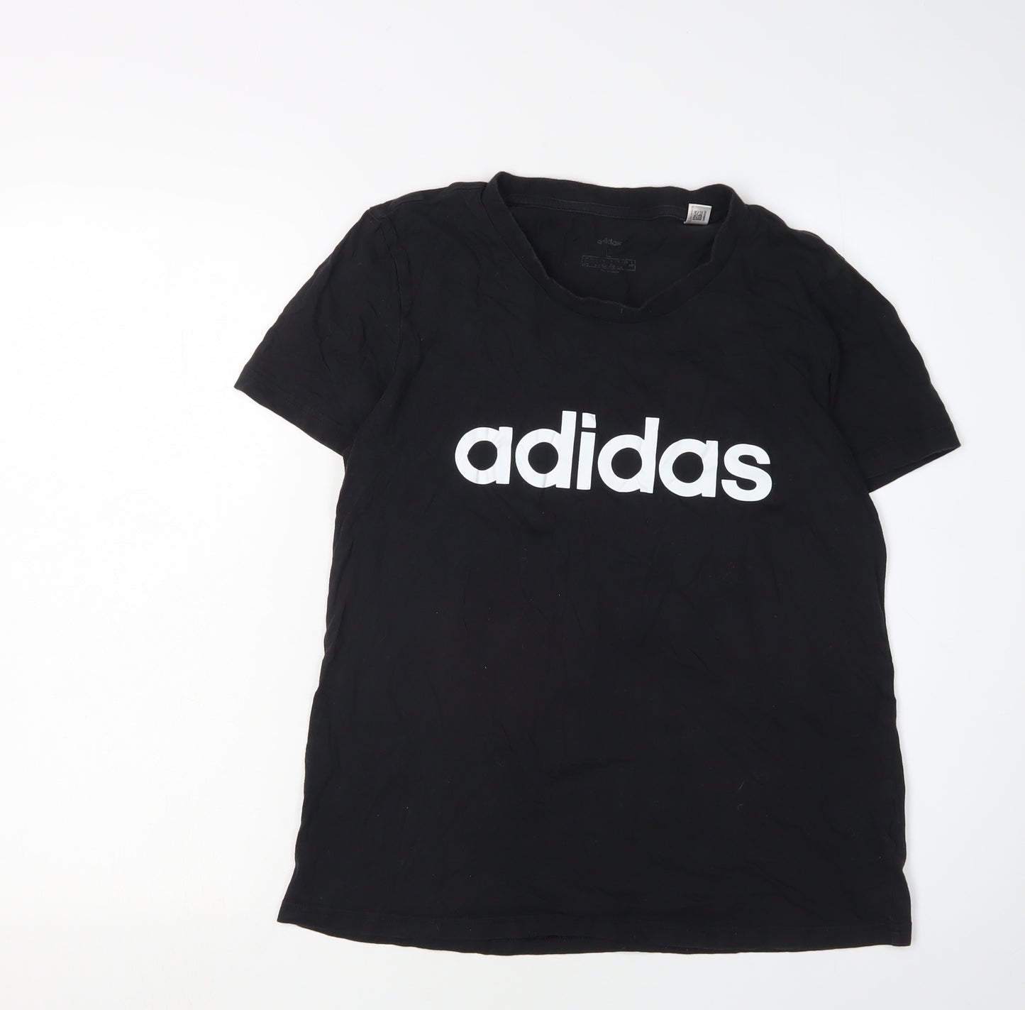 Adidas Unisex Adults Black Basic T-Shirt L