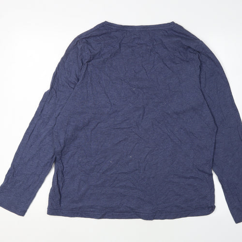 Disney Women's Blue Long Sleeve T-Shirt, Size L