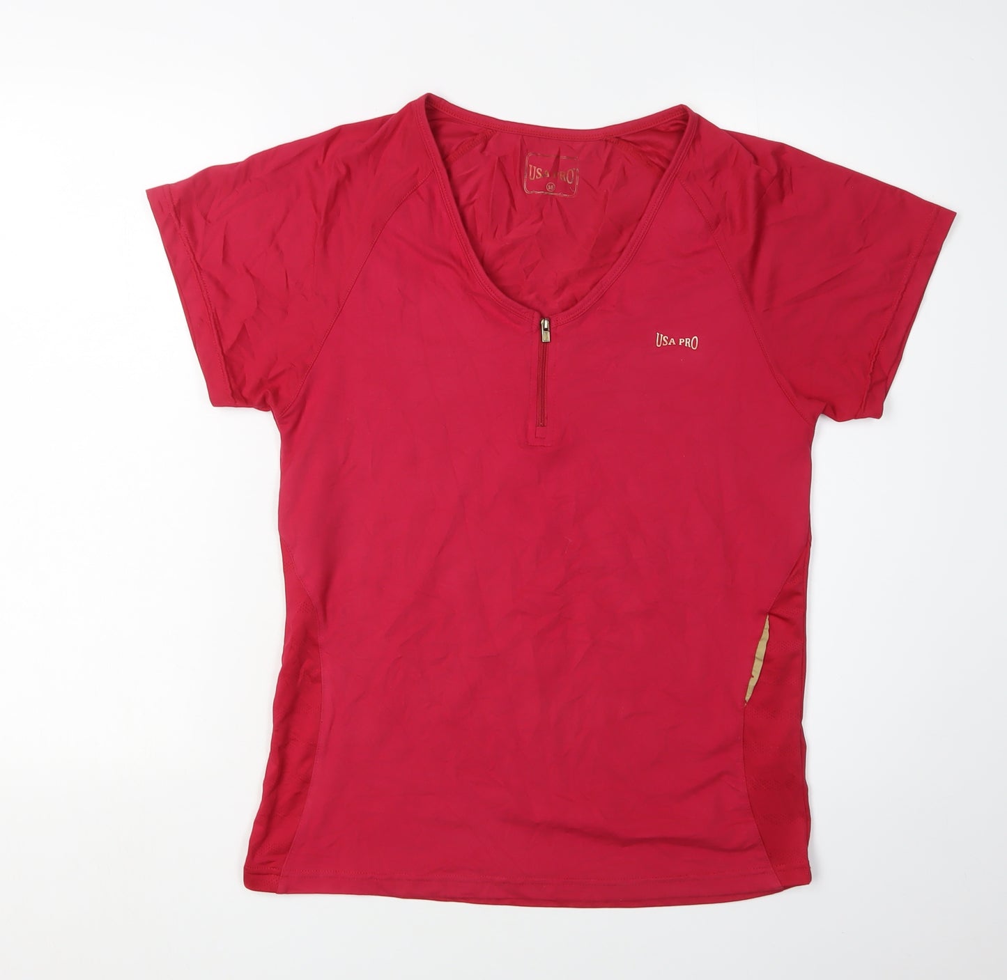 USA Pro Women's Red Athletic T-Shirt Size 16