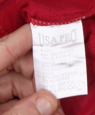 USA Pro Women's Red Athletic T-Shirt Size 16