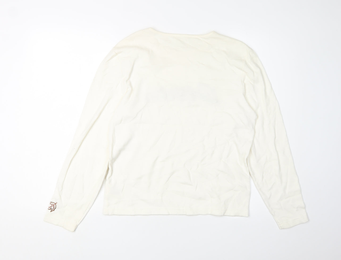 Tulchan Women's White Long Sleeve Cotton T-Shirt