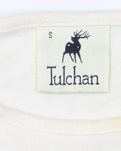Tulchan Women's White Long Sleeve Cotton T-Shirt
