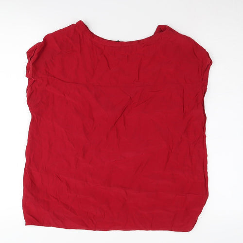 Next Women's Red Beaded Sleeveless Blouse Size 14