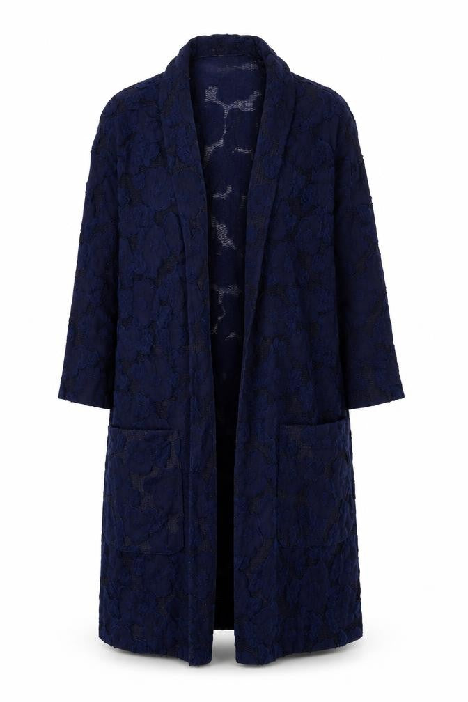 Front view of Cotton Traders Women's Blue Cardigan, size 10