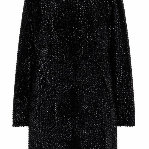 Mango Women's Black Sequin Bodycon Dress Size 12