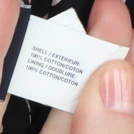 GAP Women's Black Floral A-Line Skirt Size 8