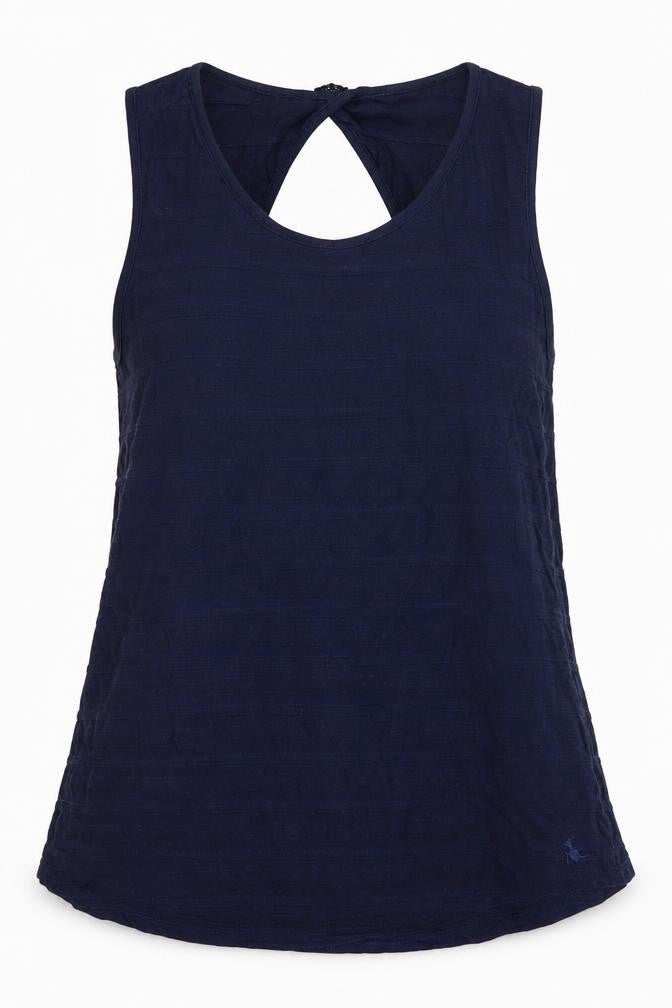 Jack Wills Women's Blue Cotton Sleeveless Tank UK 8
