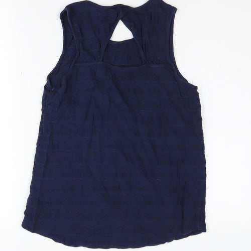 Jack Wills Women's Blue Cotton Sleeveless Tank UK 8