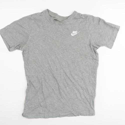 Nike Boys Grey Cotton T-Shirt Size 11-12 Years