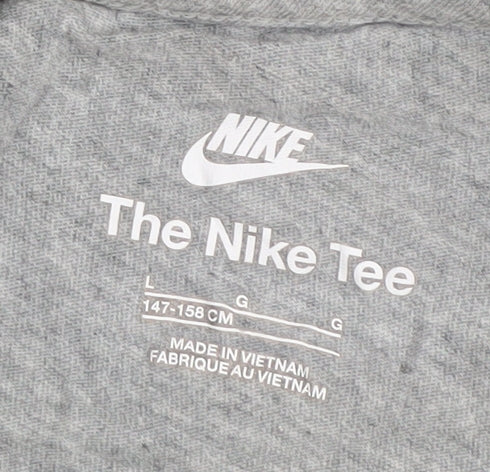 Nike Boys Grey Cotton T-Shirt Size 11-12 Years
