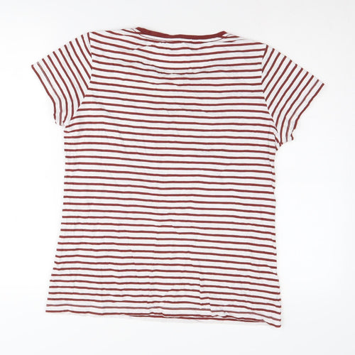 FatFace Women's Striped T-Shirt, Size 12, Multicoloured