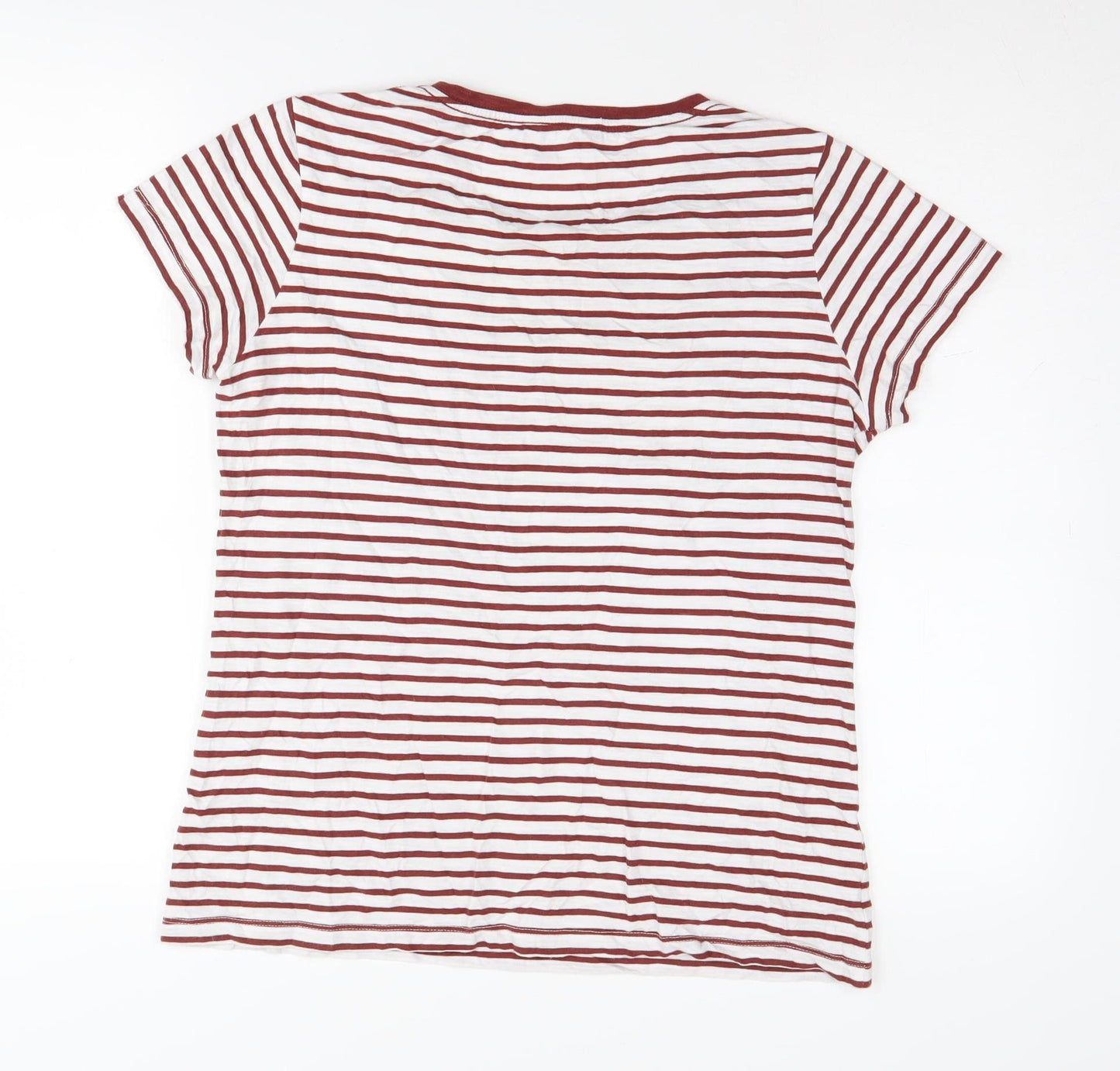 FatFace Women's Striped T-Shirt, Size 12, Multicoloured