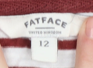 FatFace Women's Striped T-Shirt, Size 12, Multicoloured