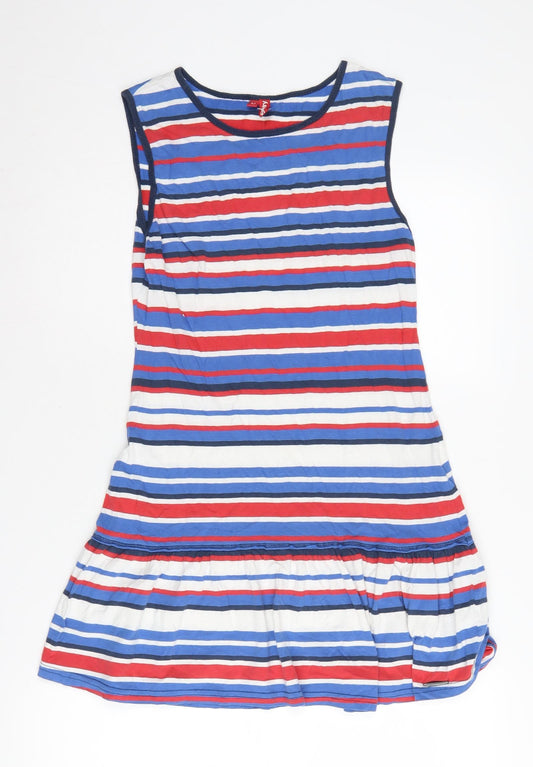 Superdry Women's Striped Cotton Dress, M, Multicoloured