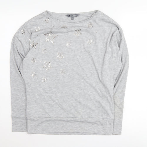 Principles Grey Women's Pullover Sweatshirt Size 8 Casual
