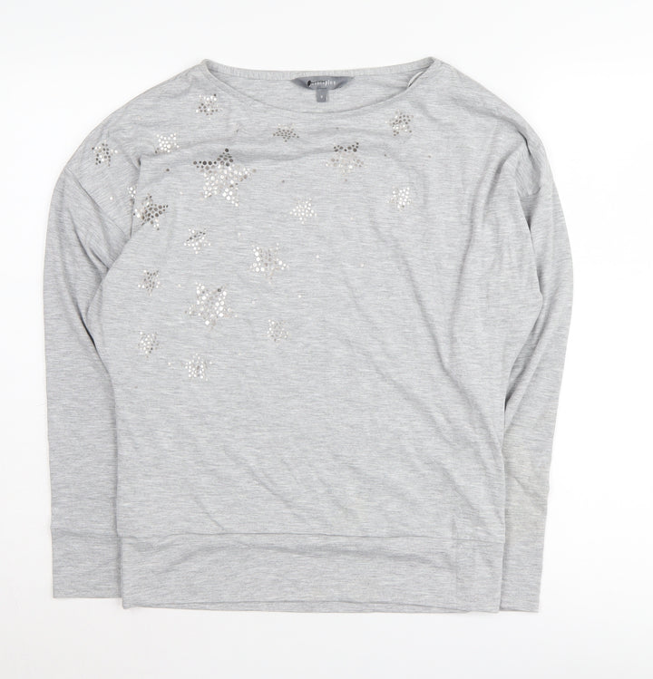 Principles Grey Women's Pullover Sweatshirt Size 8 Casual
