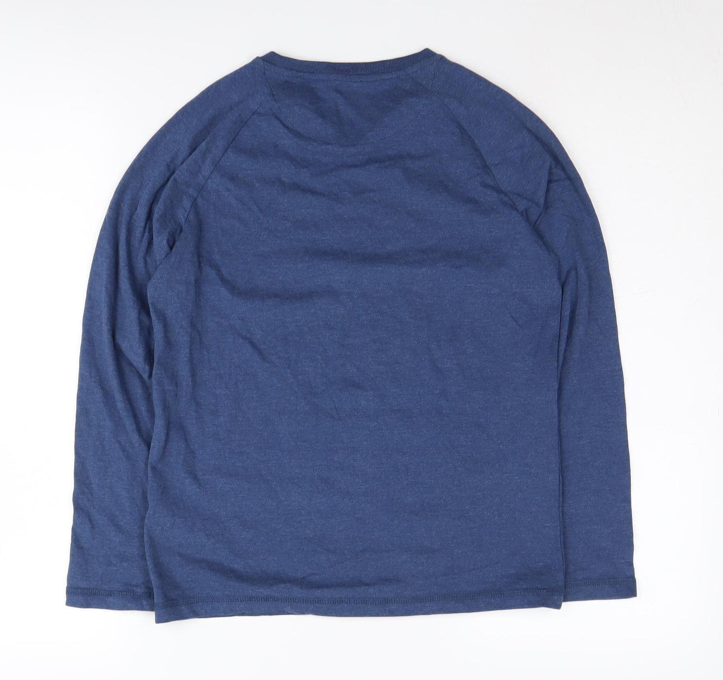 Marks and Spencer Boys Blue Long Sleeve T-Shirt 11-12 Years
