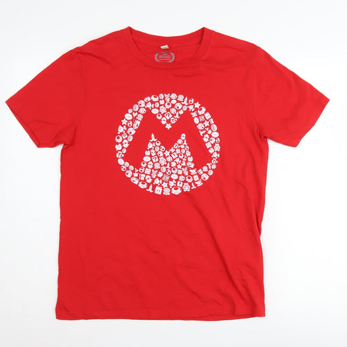 Earth Positive Nintendo Mario Red T-Shirt Unisex S