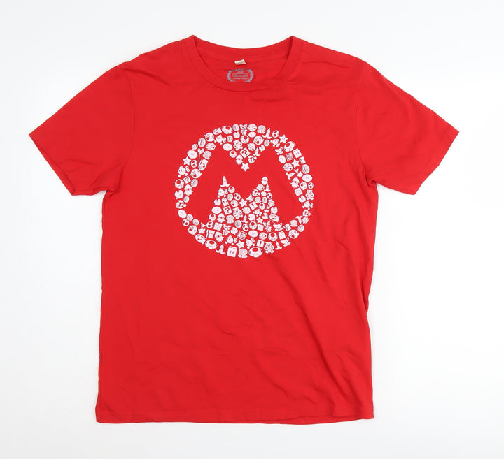 Earth Positive Nintendo Mario Red T-Shirt Unisex S