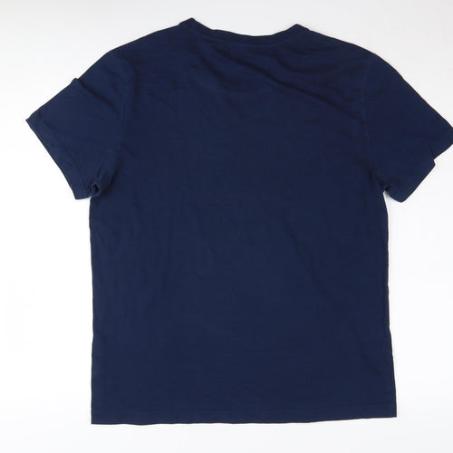 Reebok Men's Blue Medium Crew Neck T-Shirt