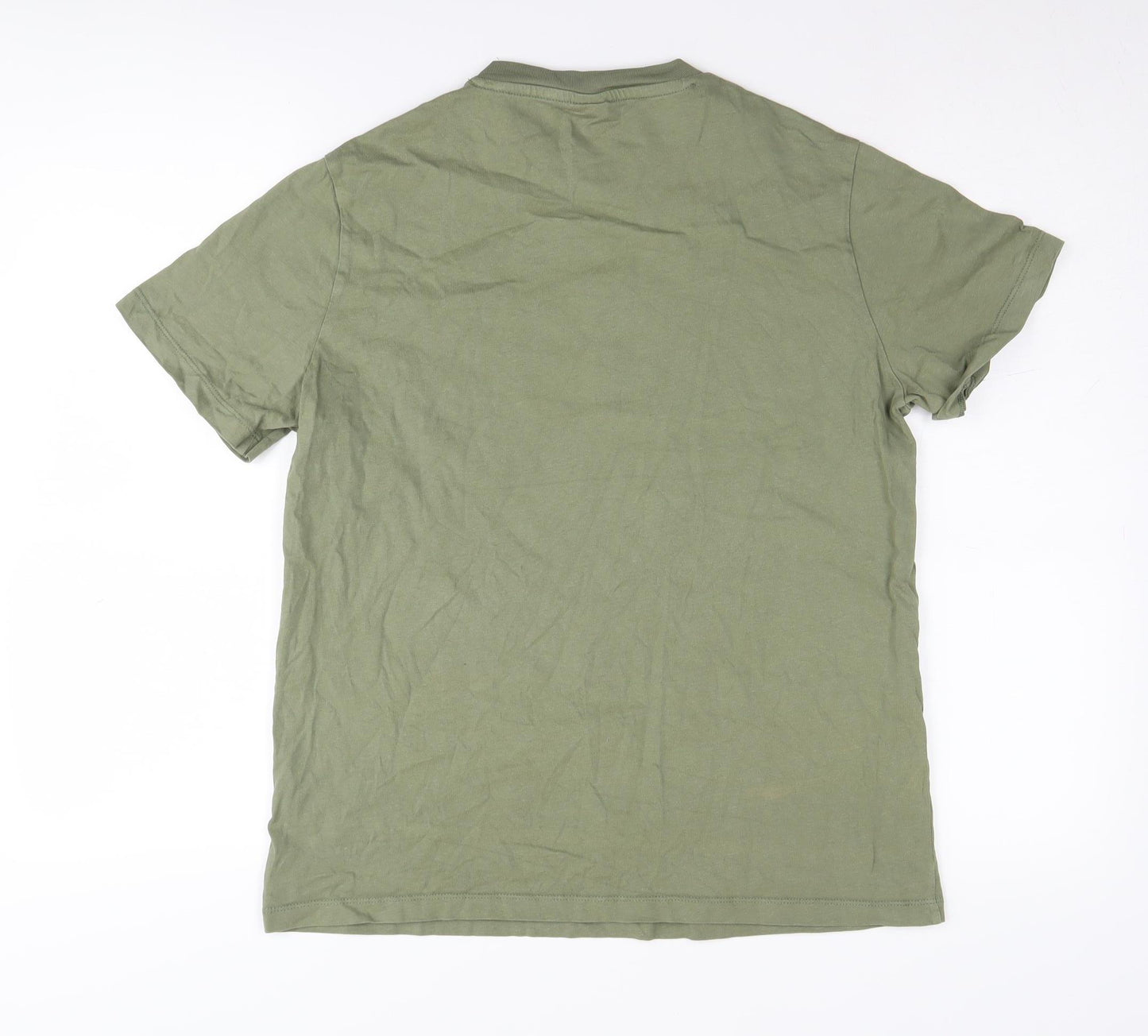 Uy Yak Men's Green Short Sleeve T-Shirt, Size S
