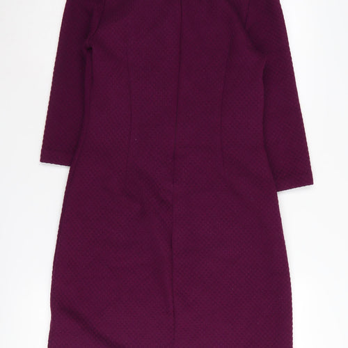 Boden Women's Purple Shift Dress, S, Knee Length