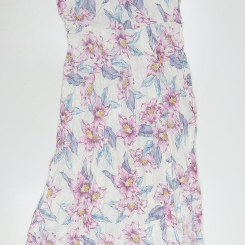 New Look Women's Multicoloured Floral Wrap Dress, Size 14