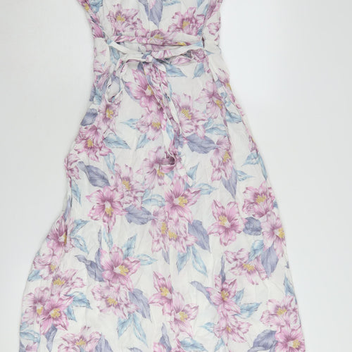 New Look Women's Multicoloured Floral Wrap Dress, Size 14