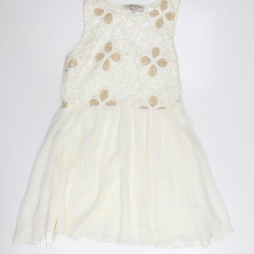 Parisian Collection Women's Ivory A-Line Party Dress