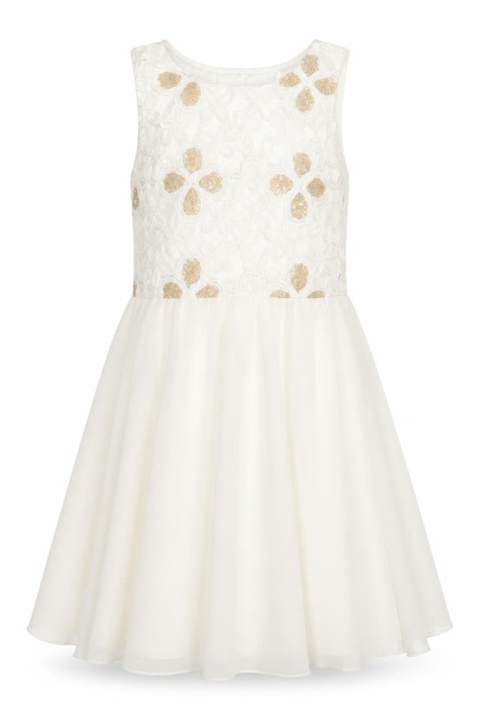 Parisian Collection Women's Ivory A-Line Party Dress