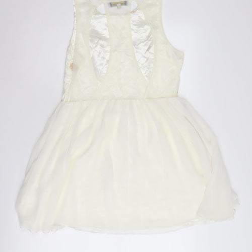 Parisian Collection Women's Ivory A-Line Party Dress