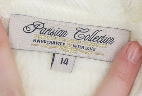 Parisian Collection Women's Ivory A-Line Party Dress
