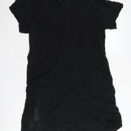 COS Black Women's V-Neck Short Sleeve Dress