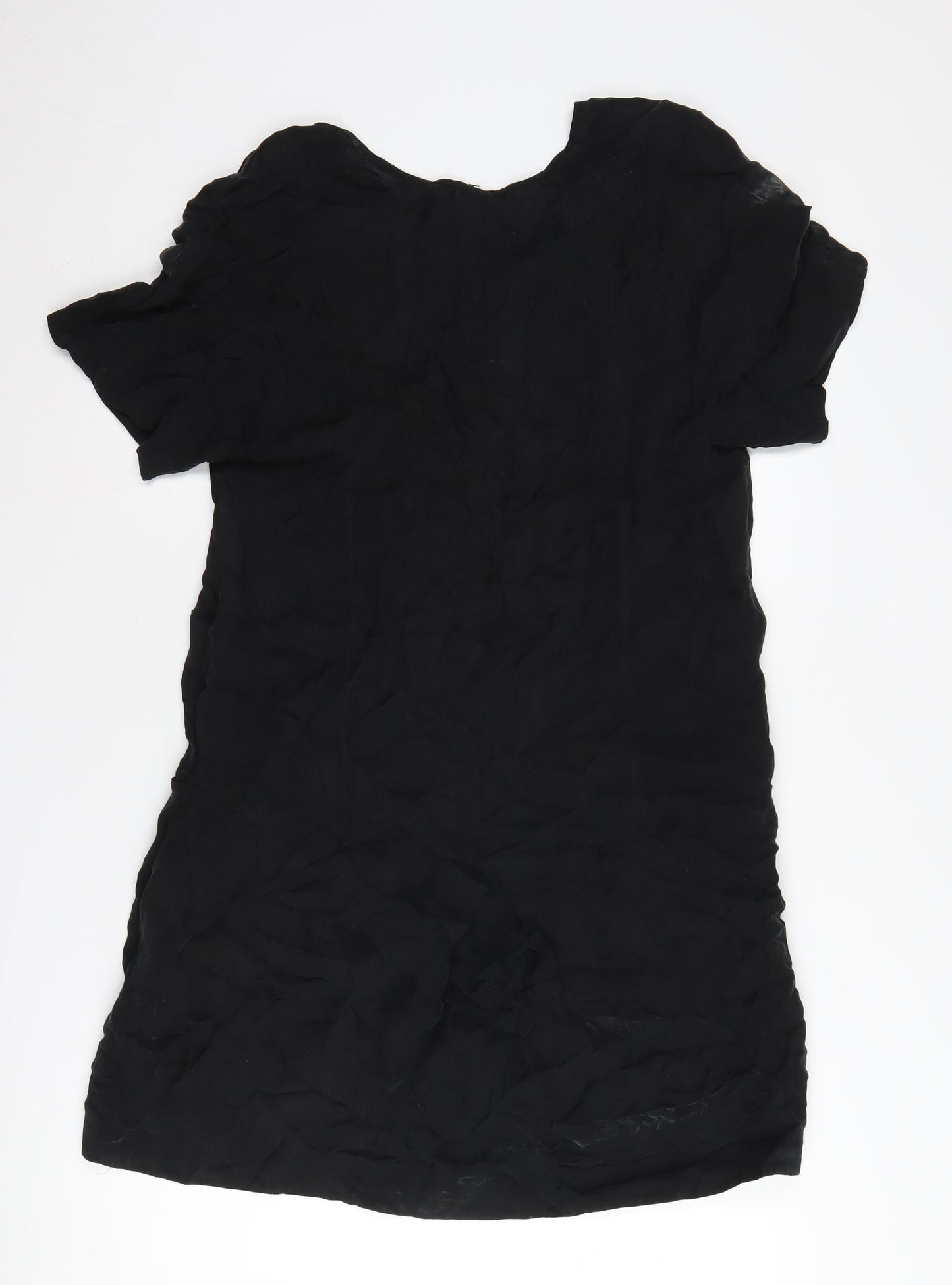 COS Black Women's V-Neck Short Sleeve Dress