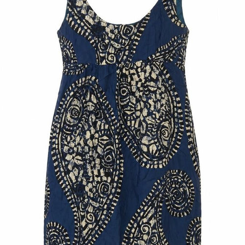 Michael Kors Women's Blue Paisley Silk Sheath Dress Size 8