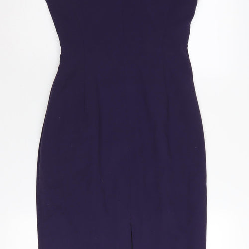 L.K. Bennett Women's Purple Sheath Dress Size 10
