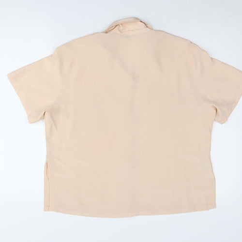 Marks and Spencer Women's Beige Button-Up Shirt