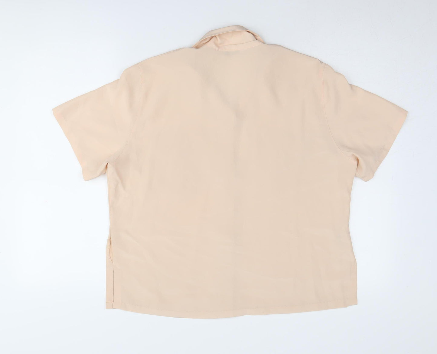 Marks and Spencer Women's Beige Button-Up Shirt