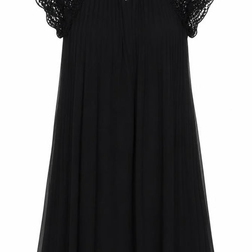 Zara Women's Black XS Crochet Cap Sleeve Dress