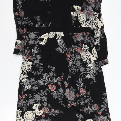 Monsoon Women's Floral Black Dress Size 12