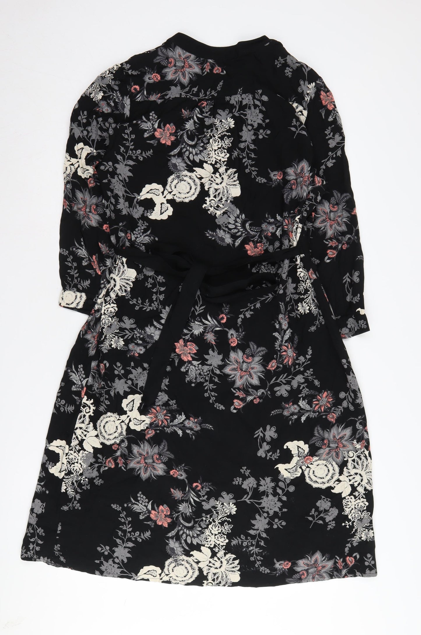 Monsoon Women's Floral Black Dress Size 12