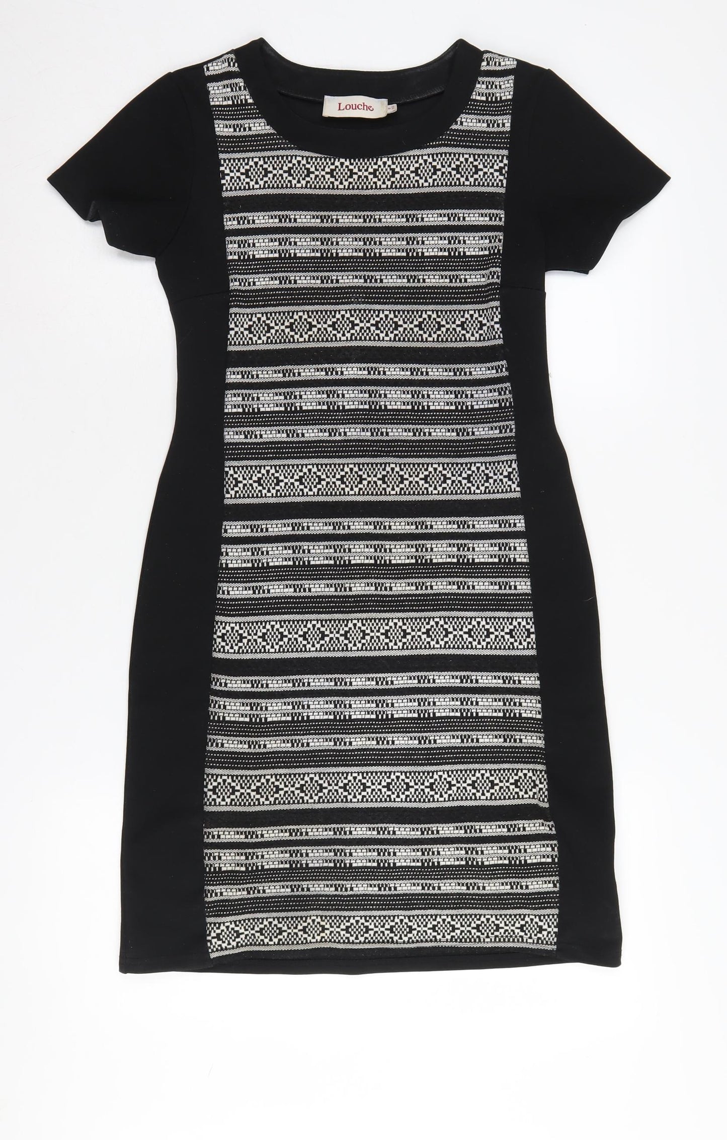 Louche Women's Black Bodycon Dress, Size 8, Casual
